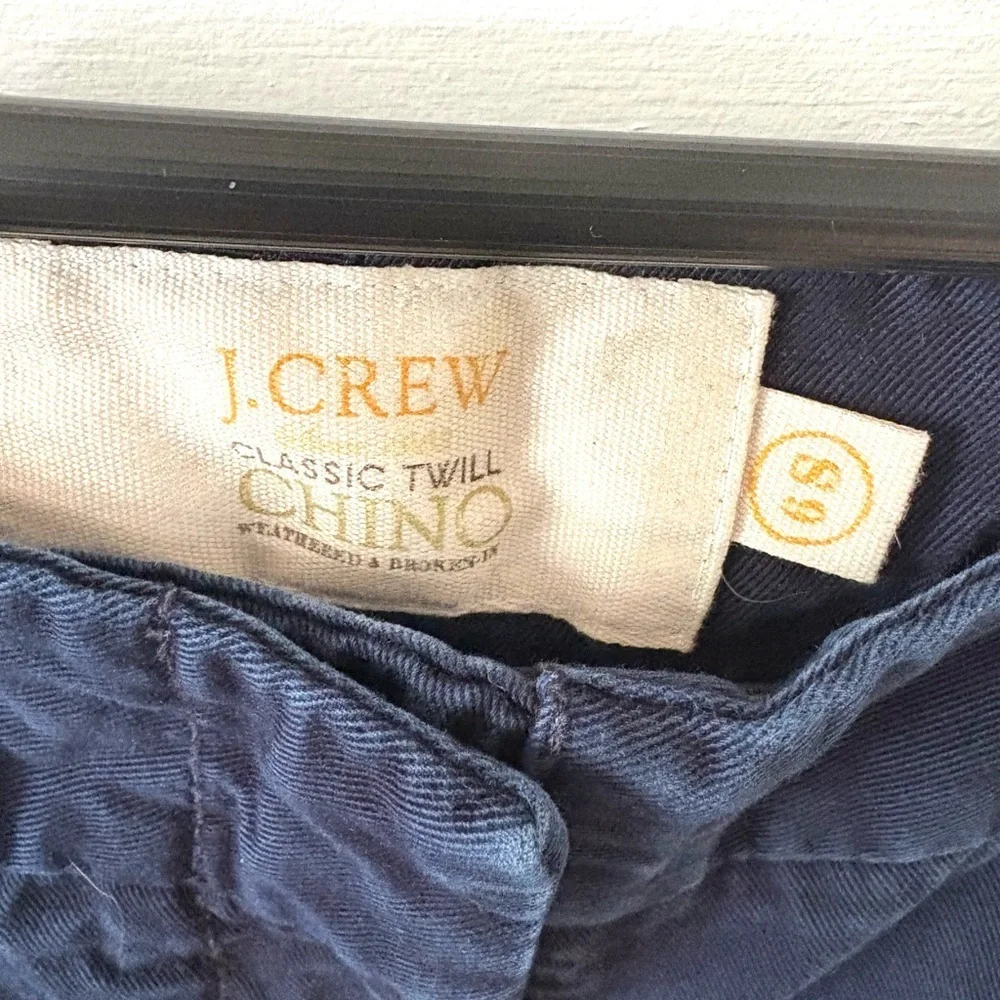 J. Crew Blue Chinos Classic Straight-Leg